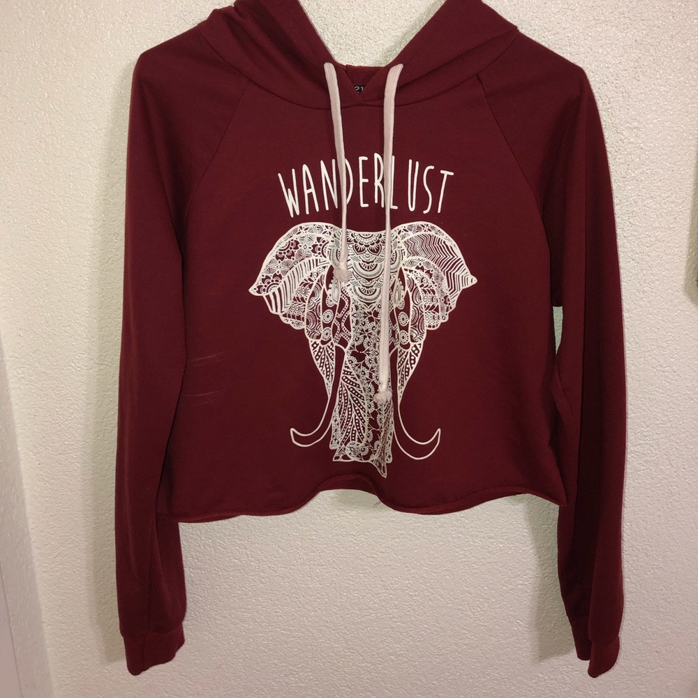 Crop top long sleeve shirt